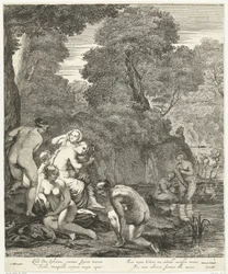 Diane et ses nymphes découvertes par Actéon