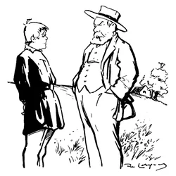 Illustration pour la pièce produite par Jules Renard d