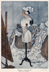 Madame Jeanne Paquin (1869-1936), couturière française, représentée avec la croix de la Légion d