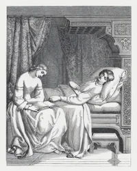 Illustration pour le poème de Tennyson, La Princesse