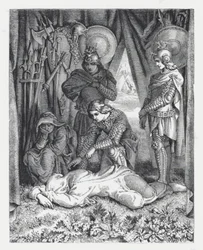 Illustration pour le poème de Tennyson, La Princesse