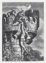 Illustration pour le poème de Tennyson, La Princesse