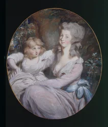 Margaret "Peggy" Arnold et sa fille Sophia, vers 1787