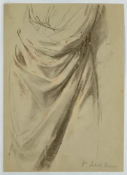 Étude de draperie pour "L