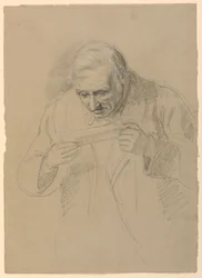 Dessin, le père de Daniel Huntington, 1859