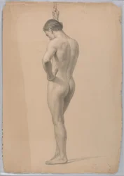 Dessin, Nu masculin debout, novembre 1866