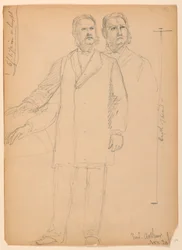 Dessin, Président Chester A. Arth, 1850