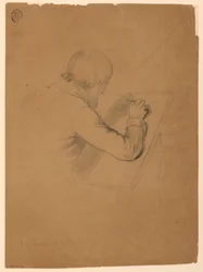Dessin, étude pour la "Communion des malades", 1844-45