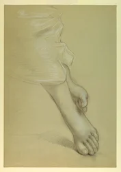 Dessin, étude pour "Justice et Pe", 1878