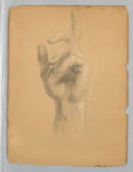 Dessin, étude pour "Le rêve de Mercy", 1841