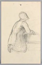 Dessin, étude pour le "Groupe scientifique", 1858