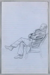 Dessin, étude pour le "Groupe scientifique", 1858