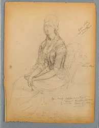 Esquisse pour le portrait de Mlle Astor