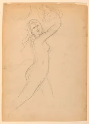 Esquisse pour une Bacchante