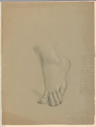 Étude pour le pied de Matthieu dans "Christiana et ses enfants"