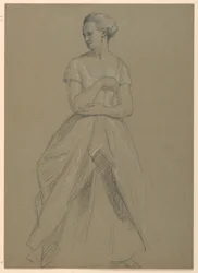 Étude de Mme Bingham pour "The Republican Court" (Jour de réception de Lady Washington)