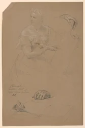 Étude de femme pour "Philosophie et Art chrétien"