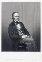 Sir Richard Owen, zoologiste anglais, vers 1860