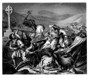 La Bataille de Poitiers, 732 AD, 1875