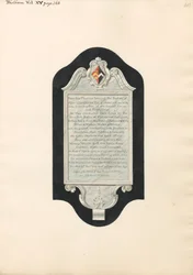 Mémorial à Henry et Penelope Colchester, et quatre enfants et deux petits-enfants, de l