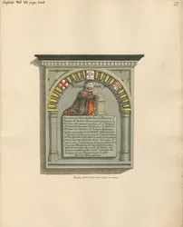 Mémorial à Robert Diecrowe et Joan Diecrowe sa mère et Robert Wheter son maître d