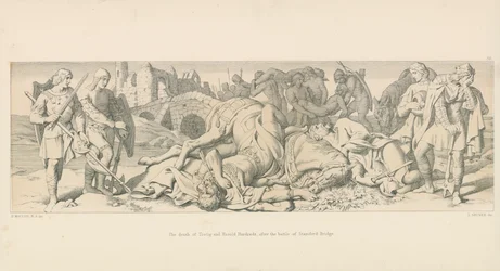 La mort de Tostig et Harold Hardrada, après la bataille de Stamford Bridge