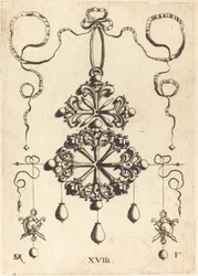Pendentif avec deux croix doubles