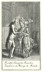 Proposition de mariage du malade