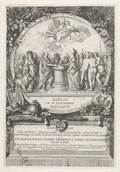 Allégorie sur le mariage de Guillaume V et Wilhelmine de Prusse, 1767