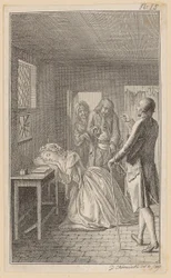 Lors de sa visite à la prison, Belford trouve Clarisse dans la cellule du geôlier Rowland