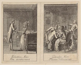 Feuilles 11 et 12 du *Centifolium Stultorum*, « Folies »