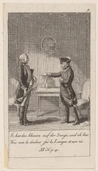 Planche 9 des « Anecdotes et traits de caractère de Frédéric II, roi de Prusse »