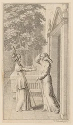 Frère Graurock et la pèlerine, page 4 du premier numéro des « Poèmes de Gottfried August Bürger »