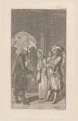 Pierre le Grand présente une épouse à un colonel