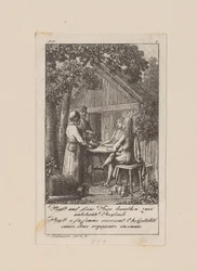 Piast et sa femme accueillent deux voyageurs inconnus