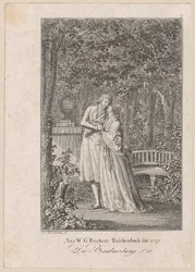 Gravure de titre pour «La demande en mariage» de W. G. Becker