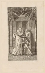 Gravure de titre du « Gil Blas » de Le Sage, cinquième tome