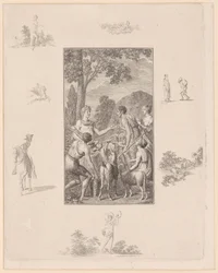 Gravure sur cuivre illustrant l