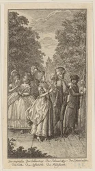 Gravure de titre illustrant les « Portraits » de Westphal, deuxième partie
