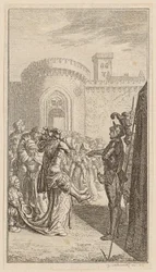 Les femmes de Weinsberg, page 6 du premier numéro des « Poèmes de Gottfried August Bürger »