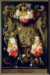 Nature morte à la Sainte Famille (huile sur bois de chêne)