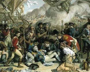 La mort de Nelson, détail du pont inférieur du Victory, 1863-65