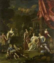 Portrait allégorique des enfants de Diederic van Leyden