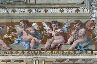 Anges musiciens et putti
