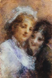 Sœurs Vercesi par Daniele Ranzoni