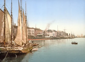 Vue de Havnegade, Copenhague, pub. 1900