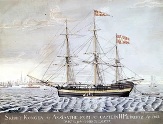 Navire « Konigen of Asian » 1803. Musée Maritime d