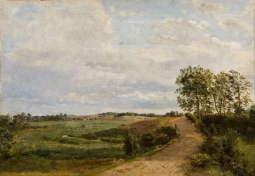 Route à travers les collines. L