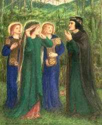 Dante rencontrant Béatrice