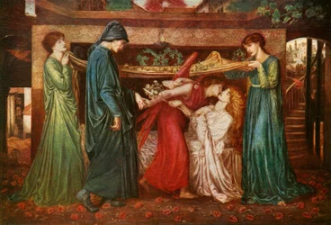 Le rêve de Dante, 1871, vers 1912